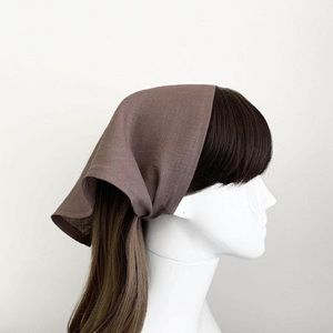 Coffee Brown triangle head kerchief